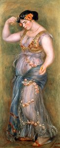 Tańcząca dziewczyna z kastanietami, 1909 autorstwa Pierre Auguste Renoir