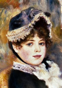 Szczegół „”Na plaży”””. Obraz Pierre Auguste Renoir (Pierre-Auguste autorstwa Pierre Auguste Renoir