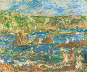 Dzieci na plaży Guernsey, ok. 1883 r. autorstwa Pierre Auguste Renoir