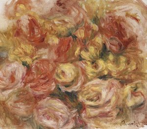 Szkic kwiatów, ok. 1914 autorstwa Pierre Auguste Renoir