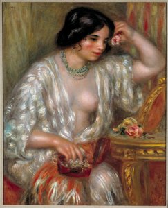 Gabrielle z biżuterią: Gabrielle Renard, pielęgniarka syna artysty. Obraz Pierre