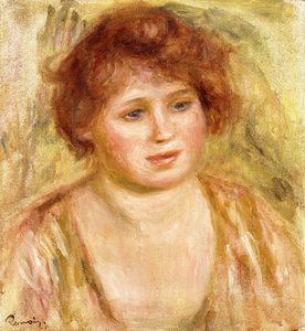 Głowa kobiety, 1919 autorstwa Pierre-Auguste Renoir