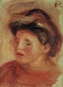 Głowa młodej dziewczyny autorstwa Pierre Auguste Renoir