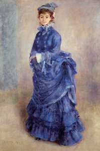 La Parisienne, Błękitna dama autorstwa Pierre Auguste Renoir