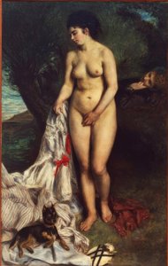 Kąpiący się z gryfem autorstwa Pierre Auguste Renoir
