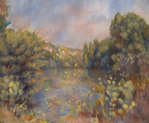 Krajobraz nad jeziorem, ok. 1930 r. 1889 autorstwa Pierre Auguste Renoir