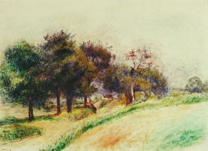 Krajobraz; wynagrodzenie, autorstwa Pierre-Auguste Renoir