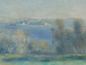Krajobraz nad Morzem Śródziemnym (widok na Tulon) autorstwa Pierre Auguste Renoir
