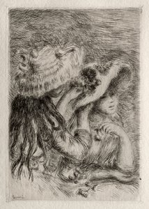 Przypięty Kapelusz, 1894. autorstwa Pierre Auguste Renoir