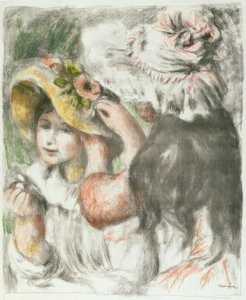 Przypięty kapelusz autorstwa Pierre Auguste Renoir