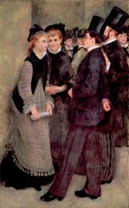 Opuszczenie Konserwatorium (La Sortie du conservatoire) 1877 (olej na płótnie) autorstwa Pierre Auguste Renoir