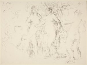 Kąpiący się autorstwa Pierre Auguste Renoir