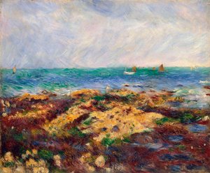 Odpływ w Yport, 1883. autorstwa Pierre Auguste Renoir