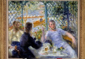 Lunch w restauracji Fournaise lub lunch dla wioślarzy autorstwa Pierre Auguste Renoir