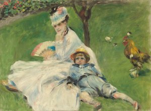 Madame Monet i jej syn autorstwa Pierre Auguste Renoir