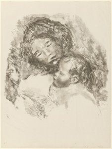 Macierzyński, duży talerz autorstwa Pierre Auguste Renoir