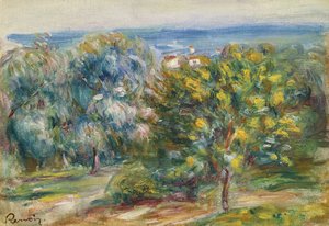 Krajobraz Południowy, 1910 autorstwa Pierre Auguste Renoir