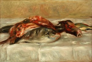 Martwa natura z rybami autorstwa Pierre Auguste Renoir