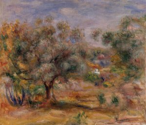 Drzewo oliwne w Les Collettes, ok. 1910-15 (olej na płótnie) autorstwa Pierre Auguste Renoir