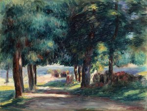 Ścieżka pod drzewami autorstwa Pierre Auguste Renoir