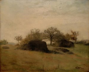 Krajobraz Fontainebleau autorstwa Pierre Auguste Renoir