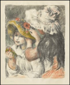 Przypinanie kapelusza: druga płyta, ok. 1898 r. autorstwa Pierre Auguste Renoir