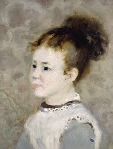 Portret Jeanne Sisley, 1875 autorstwa Pierre Auguste Renoir