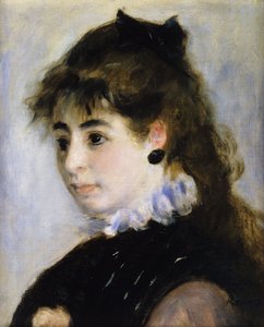 Portret panny Henriette Henriot; Portret pani Henriot, 1874 autorstwa Pierre Auguste Renoir