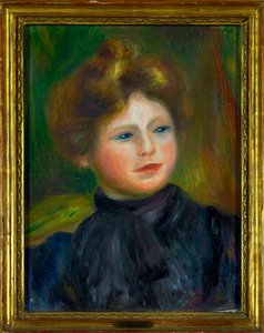 Portret kobiety Obraz Pierre Auguste Renoir (1841-1919) 1916 Wymiary 0,35 x 0,27 m Paris Louvre Museum Obowiązkowa wzmianka: Donation Helene and Victor Lyon autorstwa Pierre Auguste Renoir