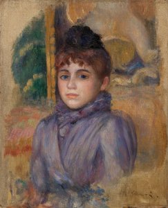 Portret młodej kobiety autorstwa Pierre Auguste Renoir