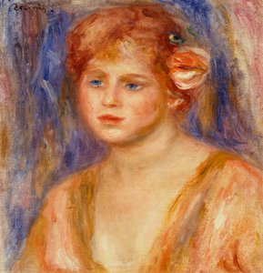 Portret młodej dziewczyny autorstwa Pierre Auguste Renoir
