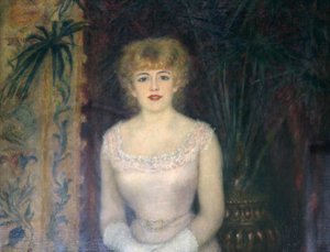 „Portret aktorki Jeanne Samary”, 1878. autorstwa Pierre Auguste Renoir