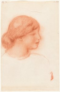 Profil młodej kobiety, c. 1910. autorstwa Pierre Auguste Renoir