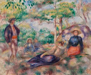 Odpoczynek w trawie autorstwa Pierre Auguste Renoir