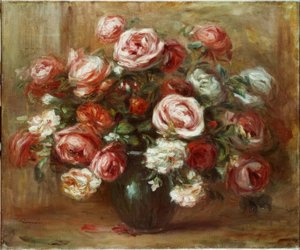 Róża martwa natura autorstwa Pierre Auguste Renoir