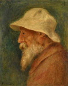 Autoportret z białym kapeluszem par Renoir, Pierre Auguste (1841-1919) autorstwa Pierre Auguste Renoir