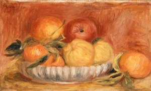 Martwa natura z jabłkami i pomarańczami; Nature Morte aux pommes i pomarańcze, koniec lat 1890 autorstwa Pierre Auguste Renoir