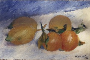 Martwa natura z cytrynami i pomarańczami, 1881 autorstwa Pierre Auguste Renoir