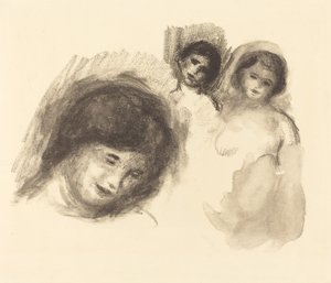 Kamień z trzema szkicami Kamień z trzema szkicami, 1904. autorstwa Pierre Auguste Renoir