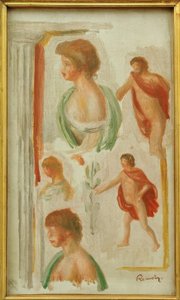 Studium postaci z czasów starożytnych autorstwa Pierre Auguste Renoir