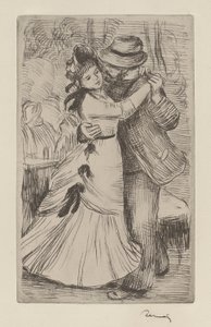 Taniec wiejski autorstwa Pierre Auguste Renoir