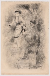 Zejście ze szczytu: Jean Martin podtrzymuje Hélène, córkę bankiera (ilustracja do "L