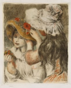 Kapelusz, c.1897 autorstwa Pierre Auguste Renoir