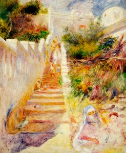 Schody, Algier, ok. 1882 r. autorstwa Pierre-Auguste Renoir