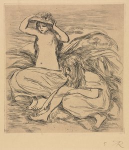 Dwóch Kąpiących się autorstwa Pierre Auguste Renoir