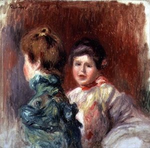 Dwie głowy kobiet autorstwa Pierre Auguste Renoir
