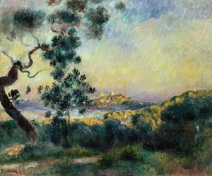 Widok na Antibes autorstwa Pierre Auguste Renoir
