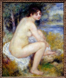 Akt kobiecy w pejzażu Malowidło Pierre Auguste Renoir (1841-1919) 1883 Ndz. 0,65 x 0,54 m Paryż, Musee de l