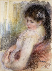 Kobieta Siedząca; Siedząca kobieta, 1879 autorstwa Pierre Auguste Renoir