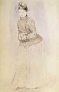 Kobieta z mufką autorstwa Pierre Auguste Renoir